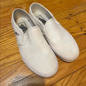 Slip on canvas Vans like new!!!